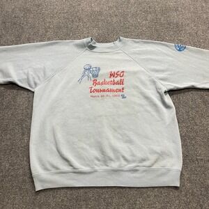 Vintage 1993 Baskeball Light Blue Crewneck Sweatshirt